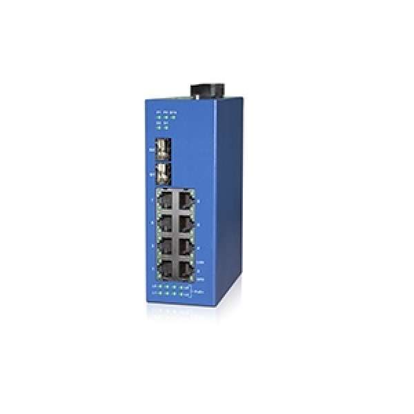 MX10MP-8GT2GSFP 8口百兆 2千兆SFP插槽 網(wǎng)管型導(dǎo)軌式工業(yè)級以太網(wǎng)交換機(jī)